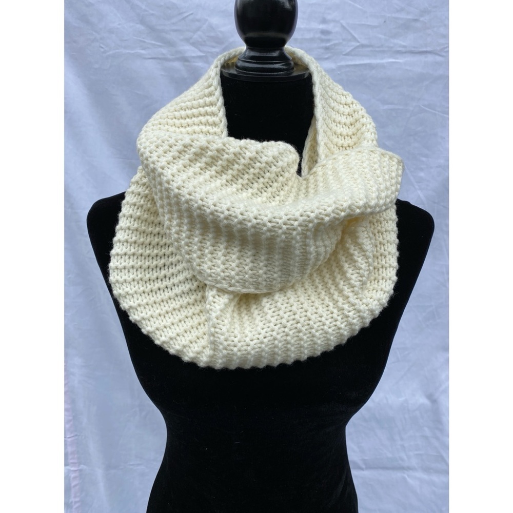 Ivory Knit Infinity Scarf - Picture 2 of 4